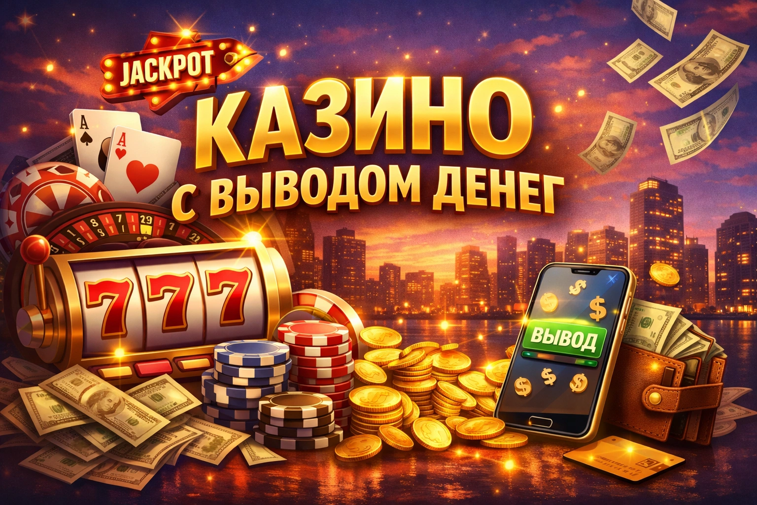 Казино с выводом денег — топ площадок с быстрым выводом
